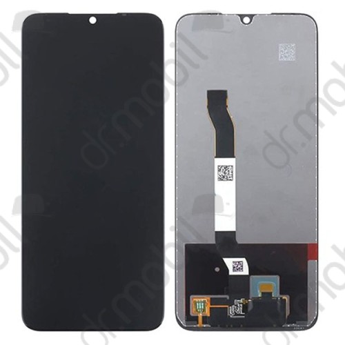 Kijelző érintőpanel LCD Xiaomi Redmi Note 8 fekete, előlap keret nélkül